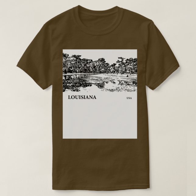 Camiseta Louisiana USA TShirt - 2 (Diseño del anverso)
