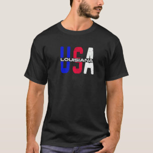 Camiseta Louisiana Usa Vintage Patriótico Y Orgulloso Estad