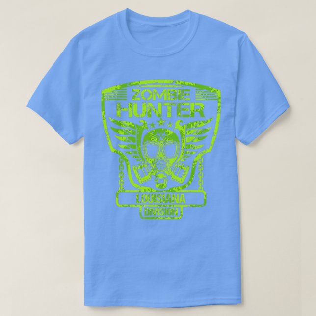 Camiseta Louisiana Zombie Hunter  (Diseño del anverso)