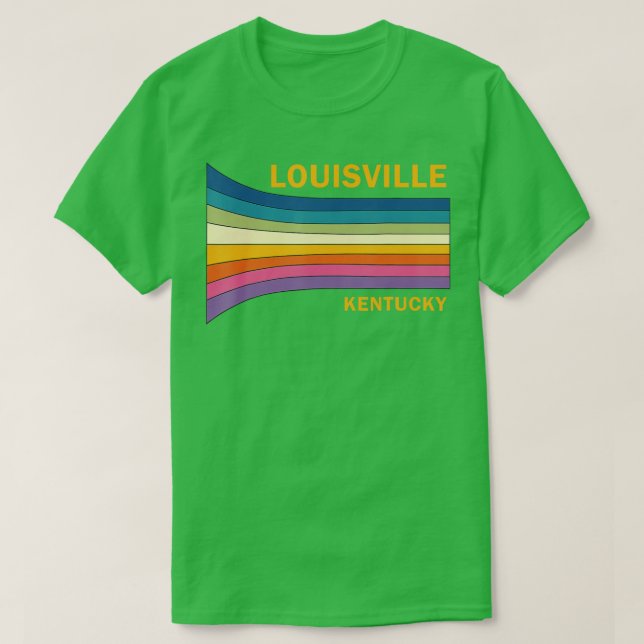 Camiseta Louisville Kentucky, del retro vintage 70 (Diseño del anverso)