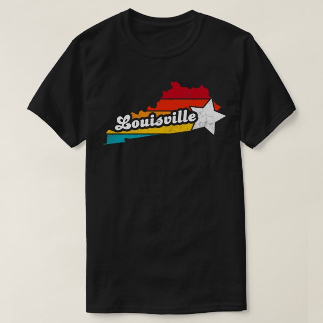 Camiseta Louisville Kentucky Vintage Distresage Souvenir 2 (Diseño del anverso)