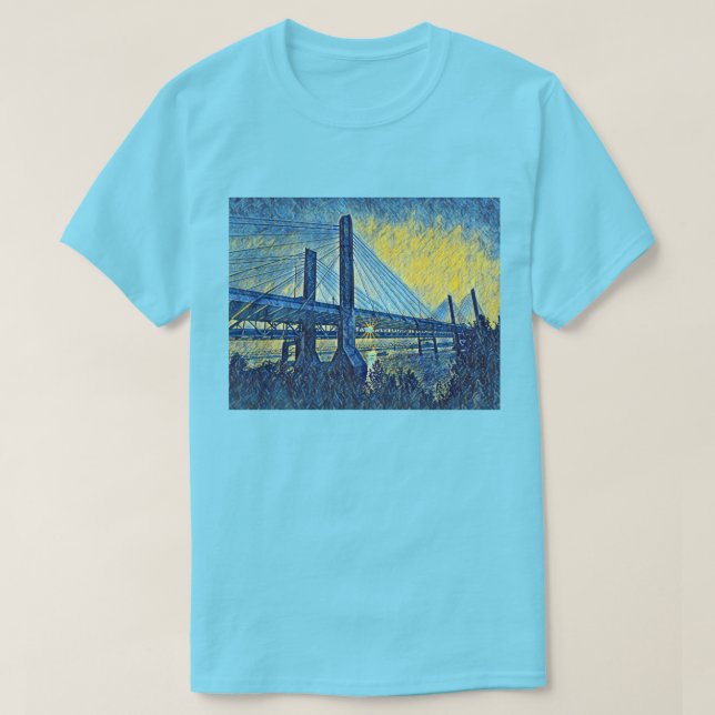 Camiseta Louisville, KY Abraham Lincoln Bridge Painting (Diseño del anverso)