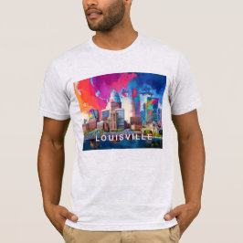 Camiseta Louisville Skyline Graffiti Art