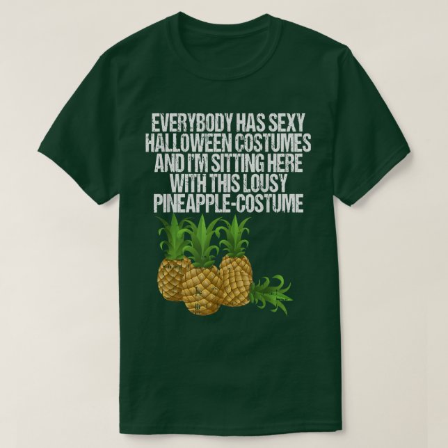 Camiseta Lousy Pineapple Costume Funny Fruits Fáciles Hallo (Diseño del anverso)