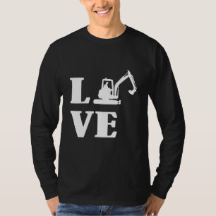 Camiseta Lov de trabajadores de construcción de constructor