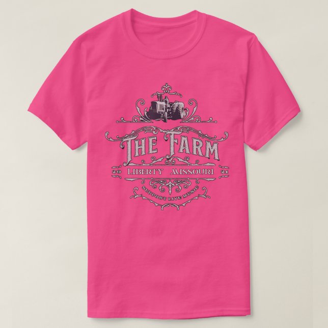 Camiseta LOVE 001 The Farm Liberty Missouri USA Bar Honky-t (Diseño del anverso)