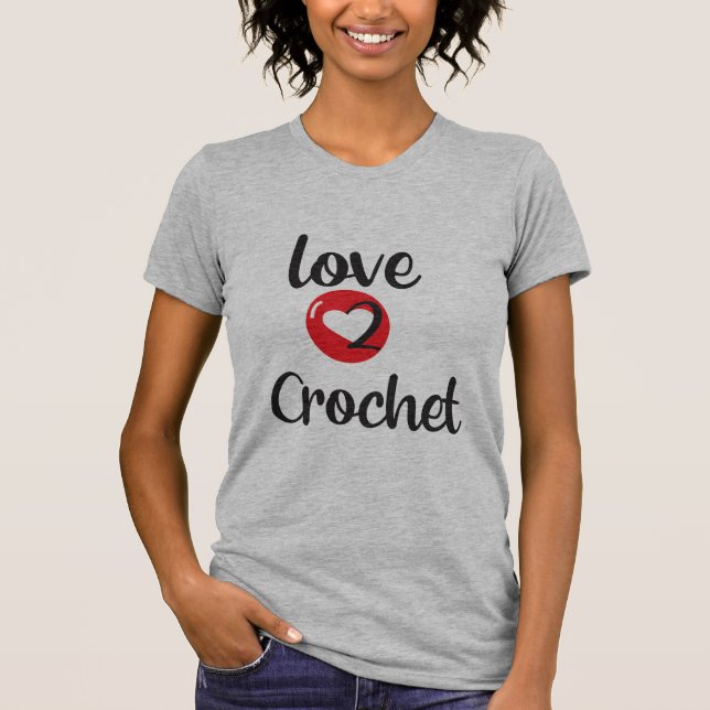 Camiseta Love 2 Crochet (Anverso)