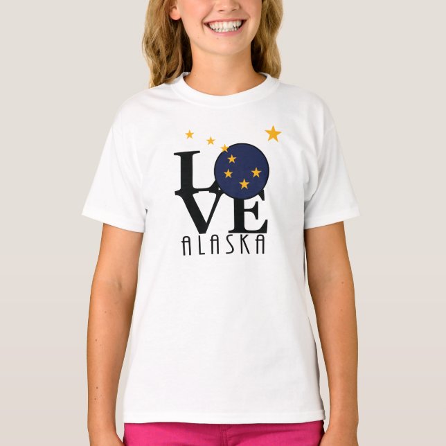 Camiseta LOVE Alaska (impresión frontal) (Anverso)