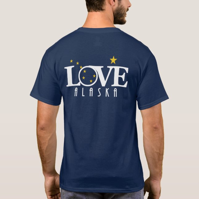 Camiseta LOVE Alaska (impresión trasera) (Reverso)