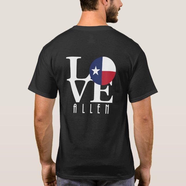 Camiseta LOVE Allen Texas (Reverso)