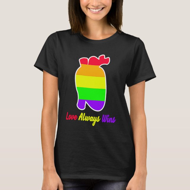 Camiseta Love Always wins national equality LGBT LGBTQ Prid (Anverso)