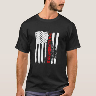 Camiseta Love America I Hate Rednecks Funny USA Flag Gift