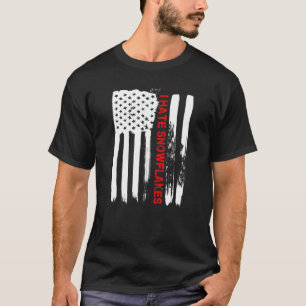 Camiseta Love America I Hate Snowflakes T Shirny Funny Usa