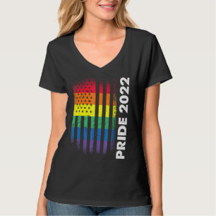 Camiseta Love American Flag Rainbow Usa Gay Lgbtq Lgbt Prid
