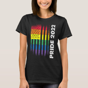 Camiseta Love American Flag Rainbow Usa Gay Lgbtq Lgbt Prid