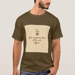Camiseta Love and Caffeine Mens TShirt