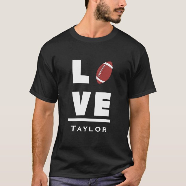 Camiseta Love And Live American Football Sports Fan (Anverso)