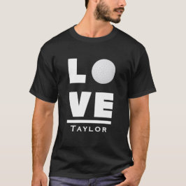 Camiseta Love And Live Golf Sports Fan Custom Name