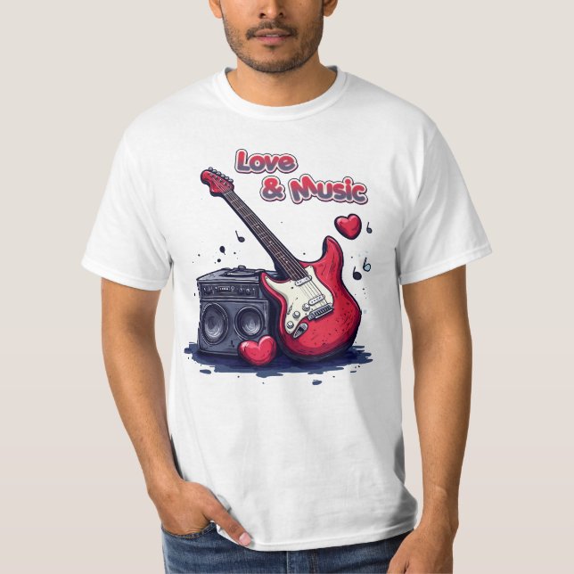 Camiseta Love and Music (Anverso)