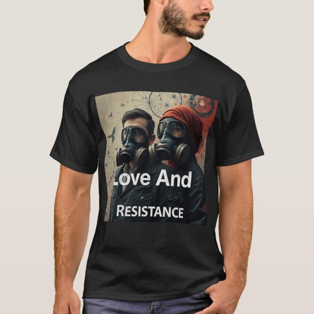 Camiseta LOVE AND RESISTANCE Kafka Romantics Modern Graphic (Anverso)