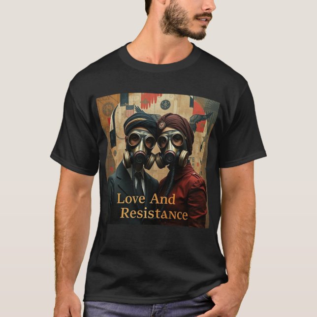 Camiseta LOVE AND RESISTANCE Punjabi American Graphic (Anverso)