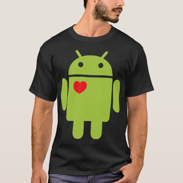 Camiseta Love Android (Anverso)