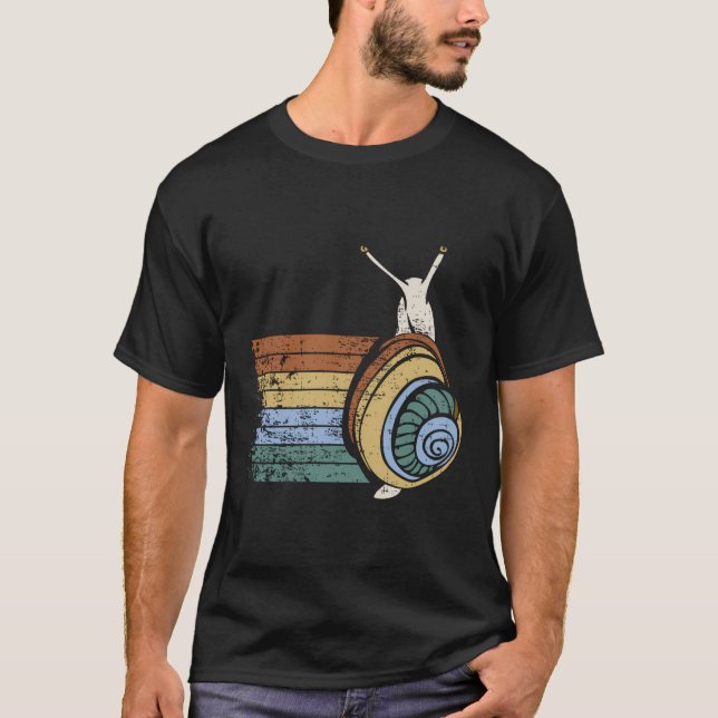 Camiseta Love Animals Retro Snail Gift Idea De Diseño Para  (Anverso)