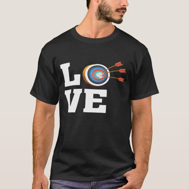 Camiseta Love Archery Archer Target Bow Arrow (Anverso)