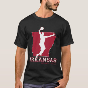 Camiseta Love Arkansan Hoops Fan Arkansas State Silhouette