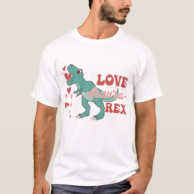Camiseta Love-Asaurus Rex Funny (Anverso)