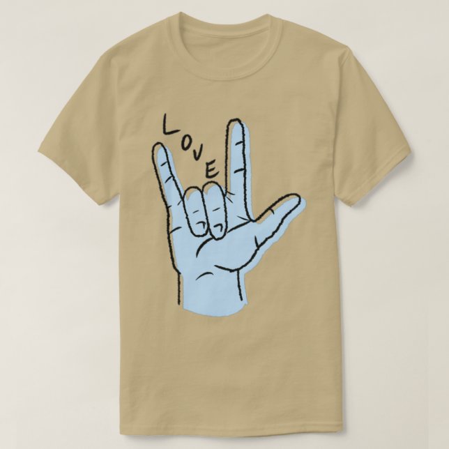 Camiseta Love ASL 2 (Diseño del anverso)