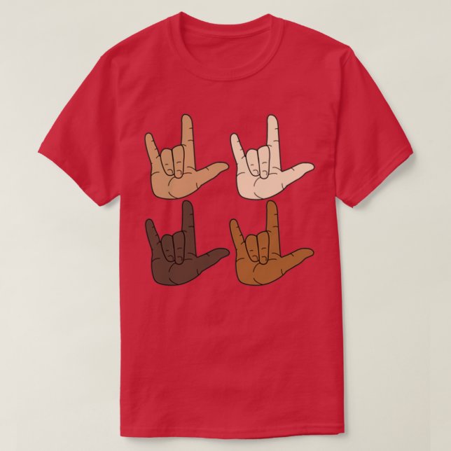 Camiseta Love ASL 5 (Diseño del anverso)