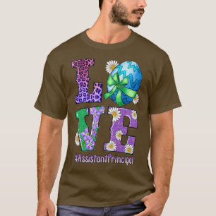 Camiseta LOVE Assistant Principal Bunny Easter Cute Happy R
