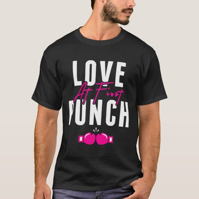 Camiseta Love At First Punch Girl Kickboxing Cardio Workout (Anverso)