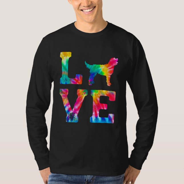 Camiseta Love Aussiepom Tie Dye Dog Mom (Anverso)