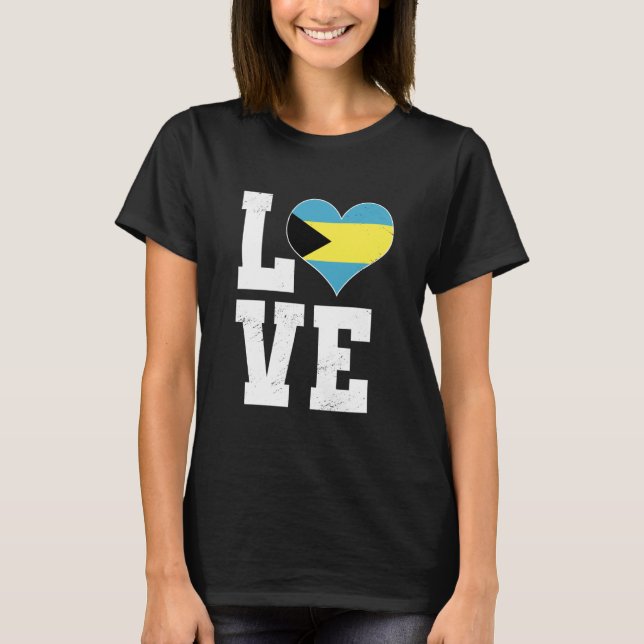 Camiseta Love Bahamas Bahamian Vacation Dress (Anverso)