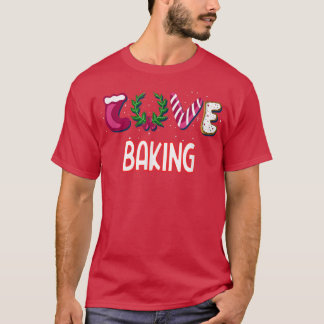 Camiseta LOVE Baking Design para un amante de los bancos