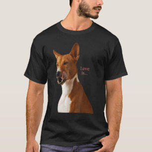 Camiseta Love Basenji Dog Mom Dad Puppy Cute Mascota Valent