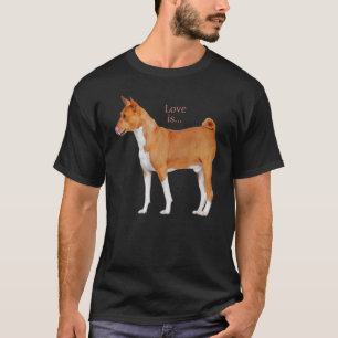 Camiseta Love Basenji Dog Mom Dad Puppy Cute Mascota Valent