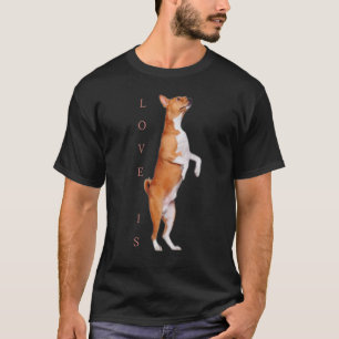 Camiseta Love Basenji Dog Mom Dad Puppy Cute Mascota Valent