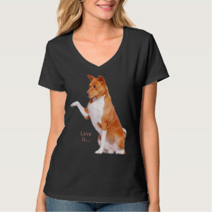 Camiseta Love Basenji Dog Mom Dad Puppy Cute Mascota Valent