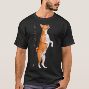 Camiseta Love Basenji Dog Mom Dad Puppy Cute Mascota Valent