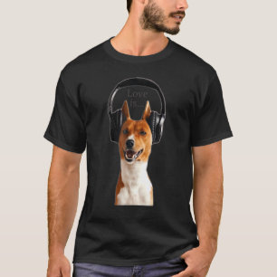 Camiseta Love Basenji Dog Mom Dad Puppy Cute Mascota Valent