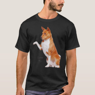Camiseta Love Basenji Dog Mom Dad Puppy Cute Mascota Valent