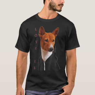 Camiseta Love Basenji Dog Mom Dad Puppy Cute Mascota Valent