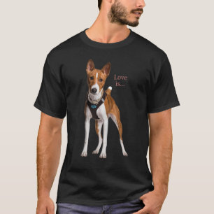 Camiseta Love Basenji Dog Mom Dad Puppy Cute Mascota Valent