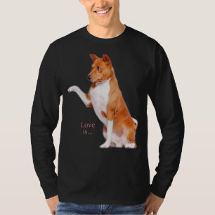 Camiseta Love Basenji Dog Mom Dad Puppy Cute Mascota Valent