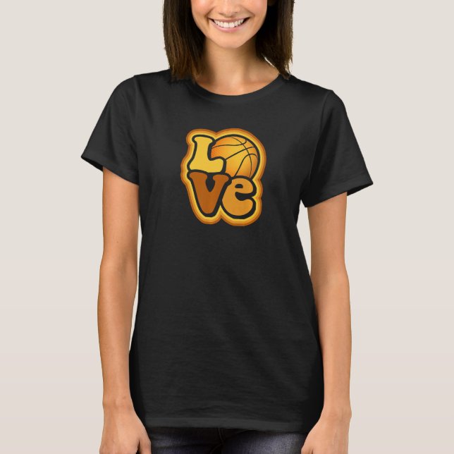 Camiseta Love Basketball Mom for Women B Ball Fans Premium (Anverso)