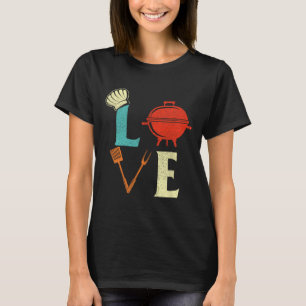 Camiseta Love Bbq Lover Pitmaster Grill Barbecue