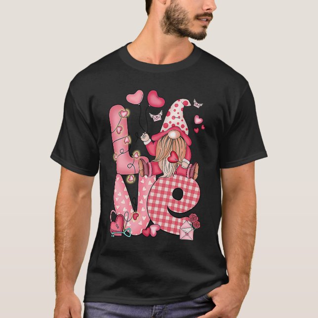Camiseta Love Be Mine El día de San Valentín (Anverso)
